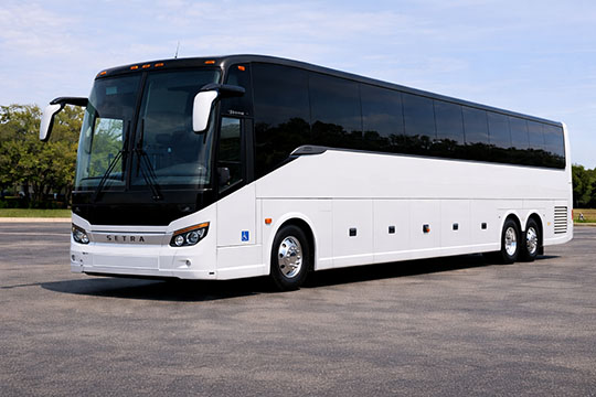 56-passenger charter bus available for charter in New Orleans, LA